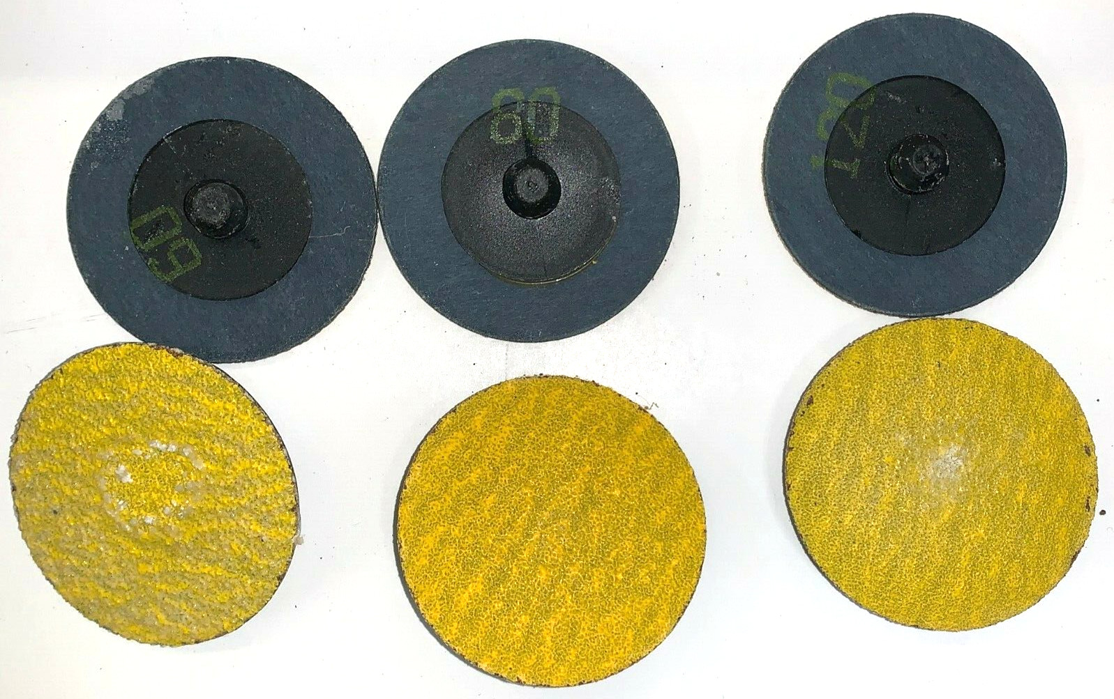 ARC ABRASIVES SANDING DISK SET TYPE R ASSORTED PIECES 2″ DIAMETER LOT OF 50**