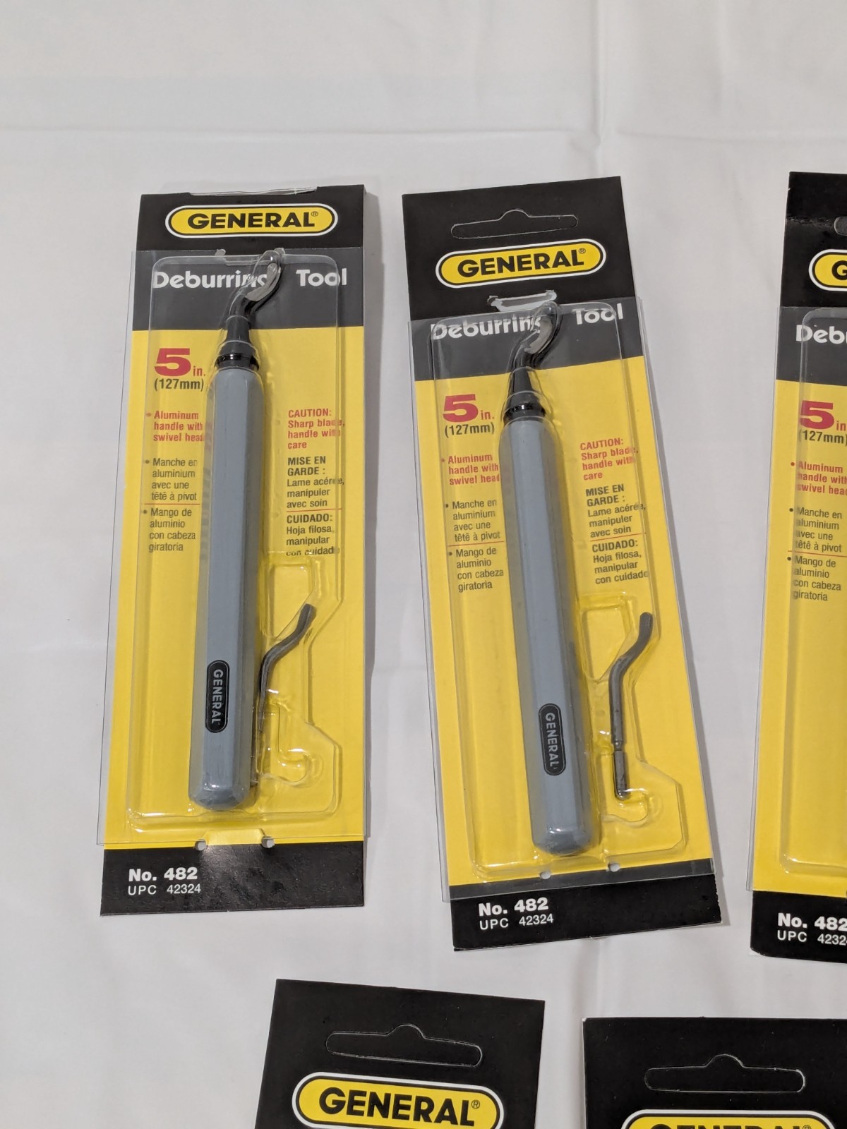 General Tools Swivel Head Deburring Tool 5″ with Metal Handle Qty 5 482