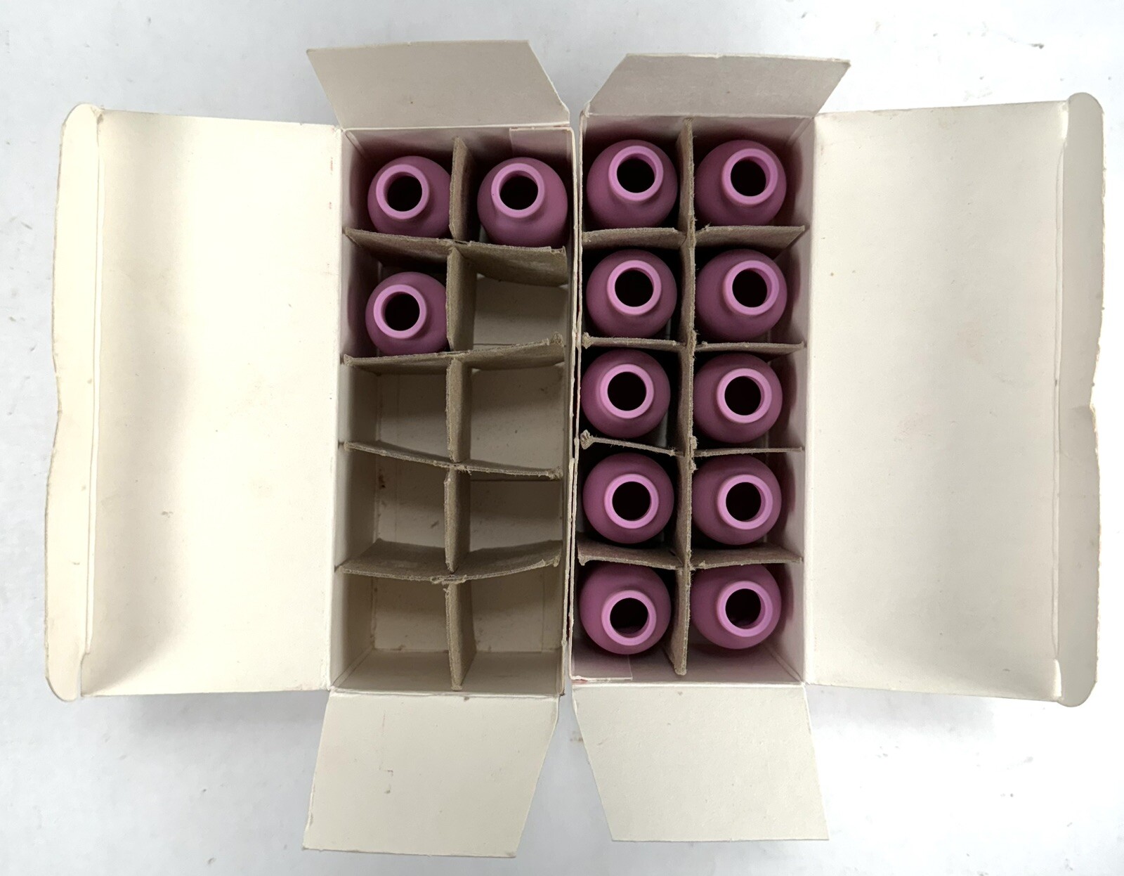 13 Total Weldcraft Alumina Nozzles 54N16 Size 6 – 1 Full box + 3 in Partial Box