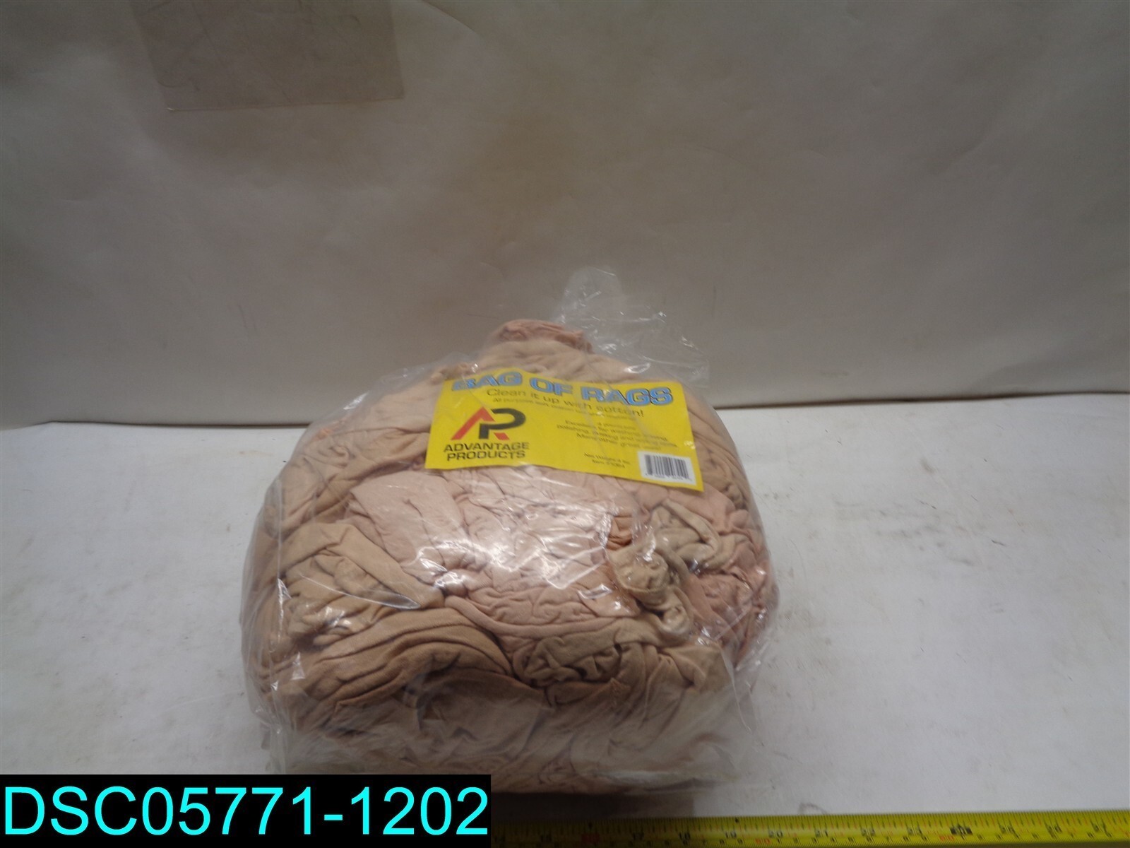 QTY=9 BAGS: BAG OF RAGS COTTON 4 POUND BAGS