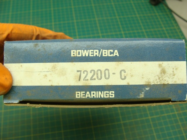 LOT OF 2 GENUINE BOWER BCA TAPERED ROLLER BEARINGS 72200-C