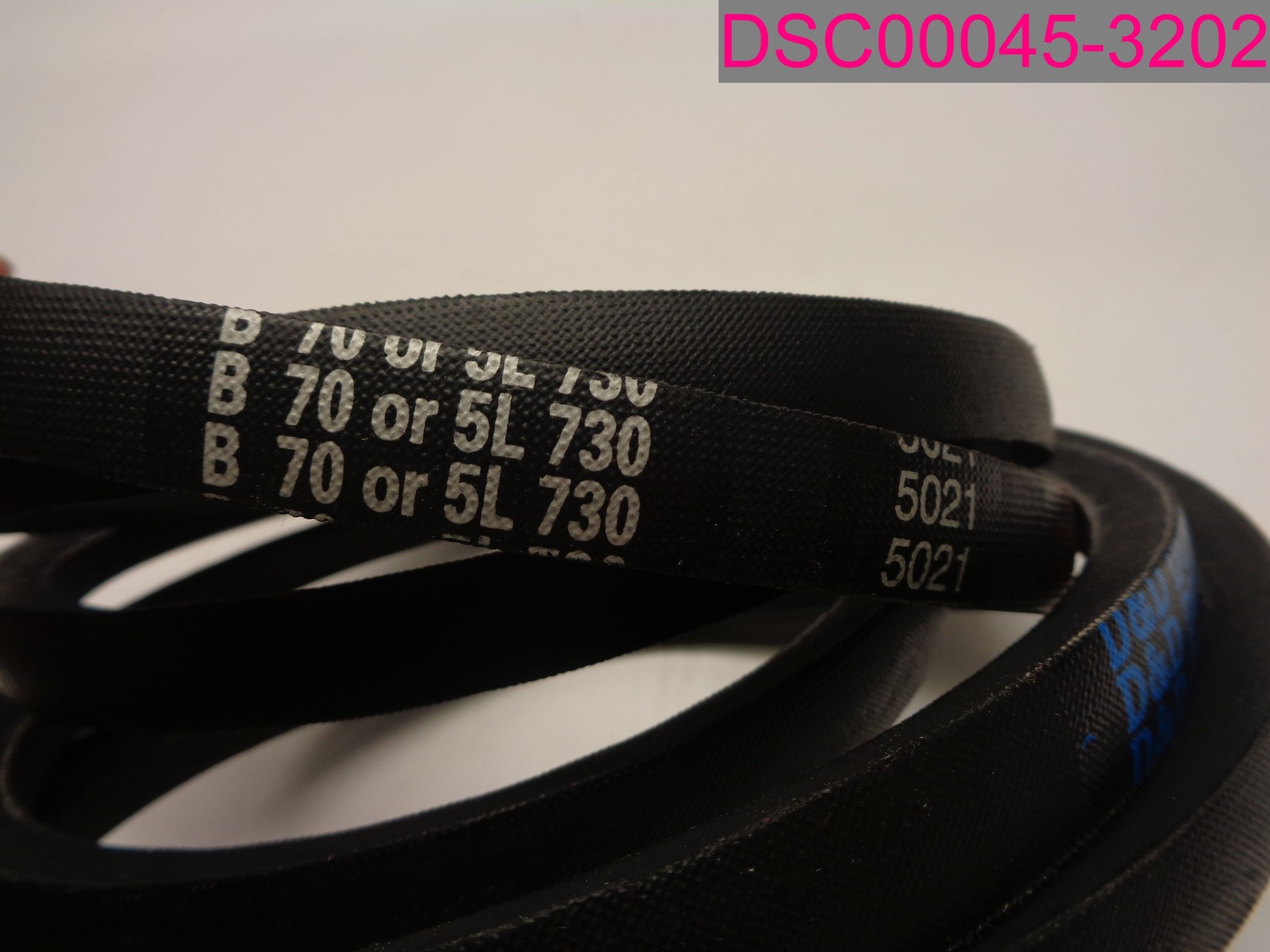 D&D Dura-Prime B70/5L730 V-Belt, 5021. Heat & Oil Resistance