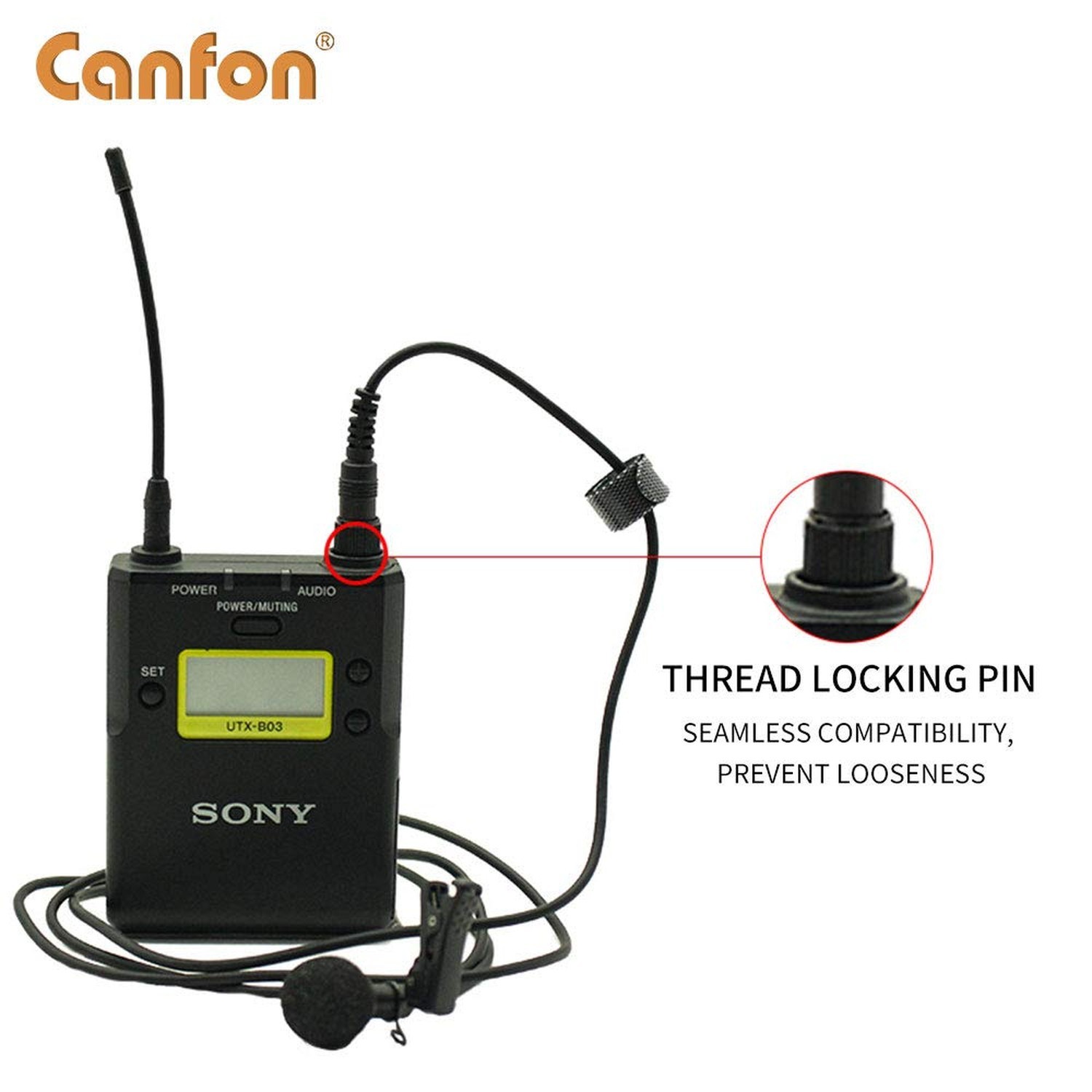 Omnidirectional Lavalier Microphone for Sony UWP V1/D11/D21 Wireless Micropho…