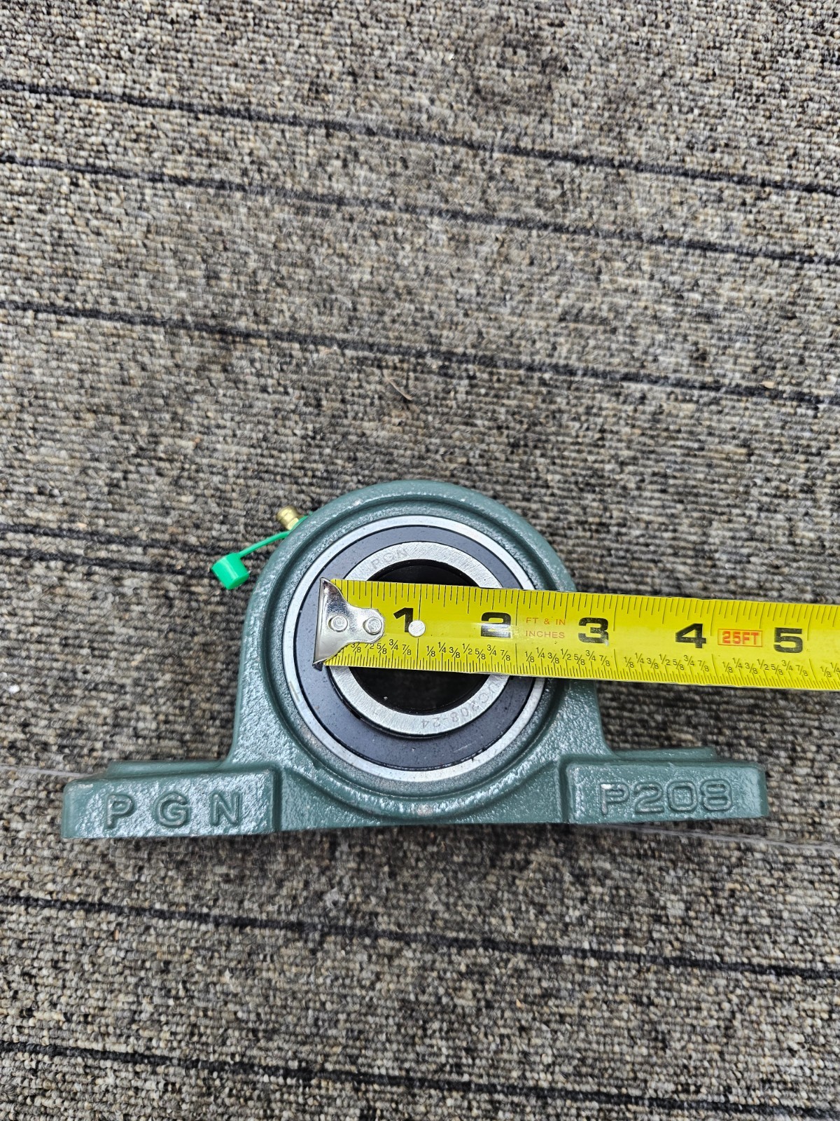 (QTY 2) PGN P208 UC208-24 INSERT 2 BOLT PILLOW BLOCK BEARING