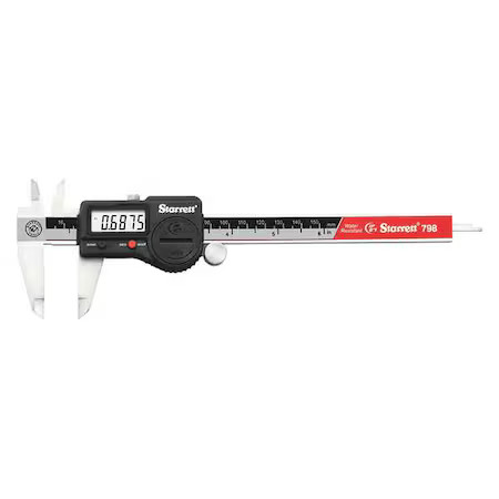 Starrett 798B-6/150 W/Slc Electronic Digital Caliper, 0 To 6 In