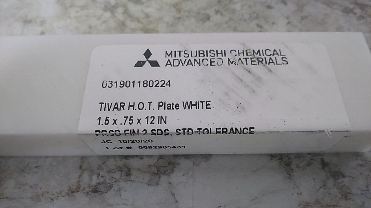 Brand Name 8270K188 45 Pk 12 In L High-Temp Slippery UHMW Polyethylene Bar