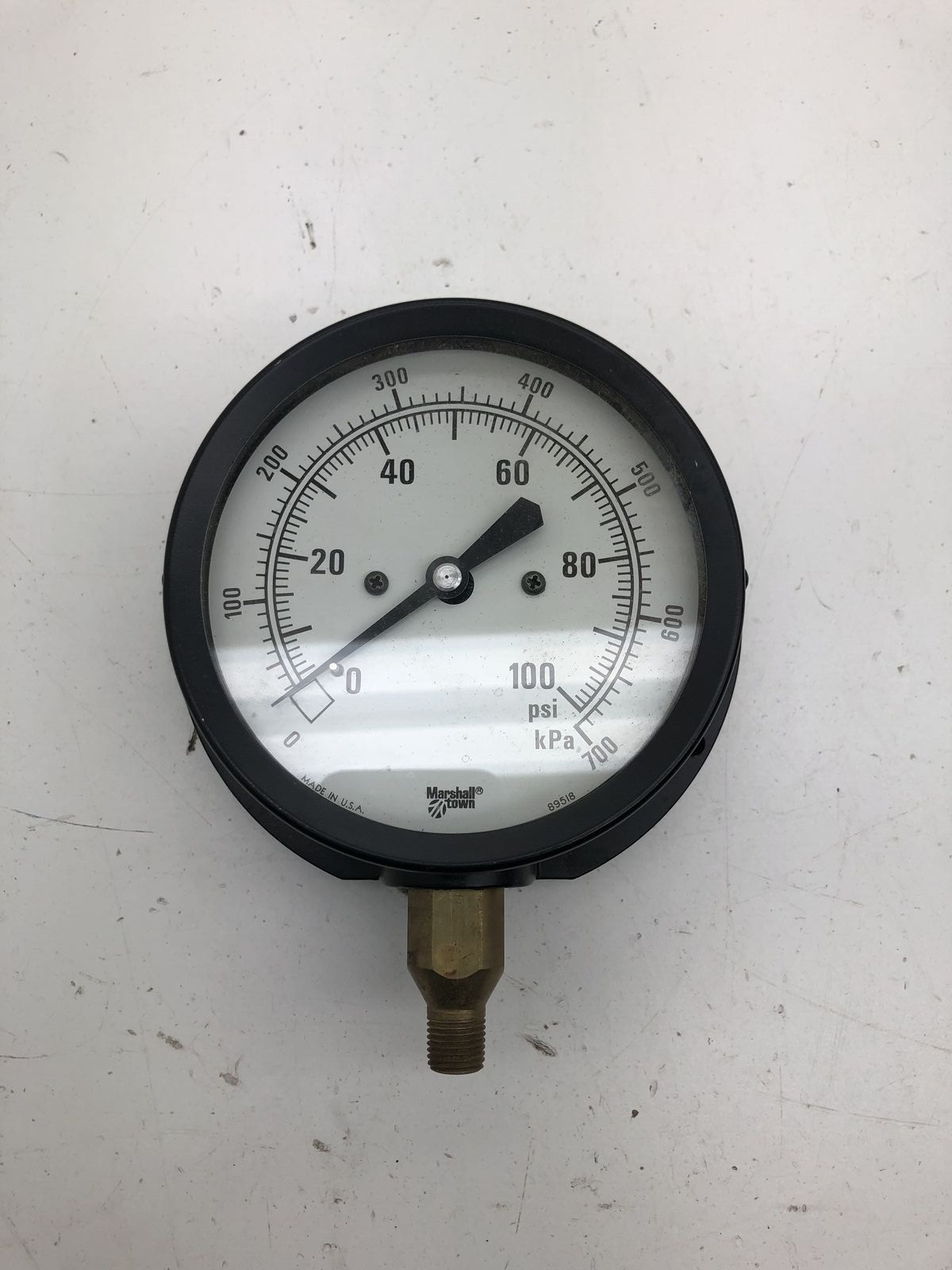 Marshall Town G10375 Gauge Range 0-100 PSI 0-700 kPa