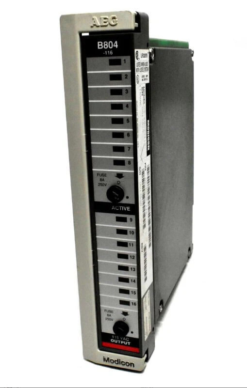 MODICON AEG Schneider AS-B804-116 Output Module 115VAC.Condition:New In Box