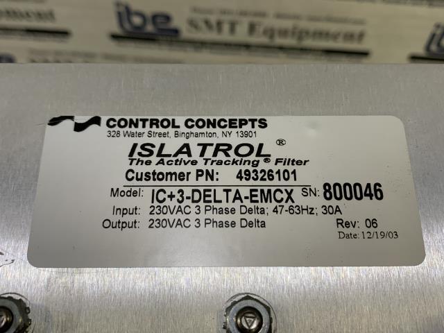 Control Concepts Islatrol Active Tracking Filter – 49326101 – IC+3-DELTA-EMCXT