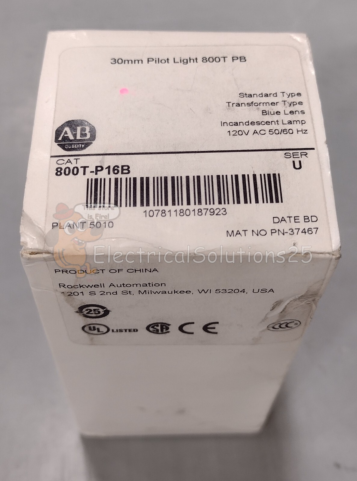 NEW Allen Bradley 800T-P16B Blue Pilot Light Free Shipping