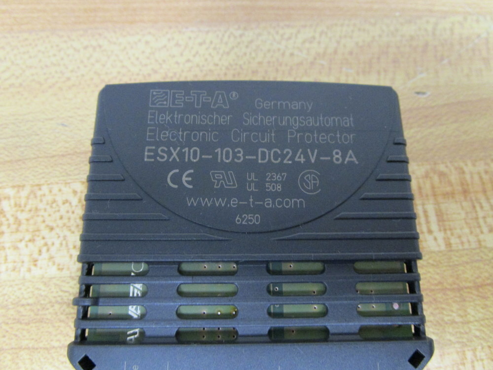ETA ESX10-103-DC24V-8A Electronic Circuit Protector ESX10103DC24V8A (Pack of 3)