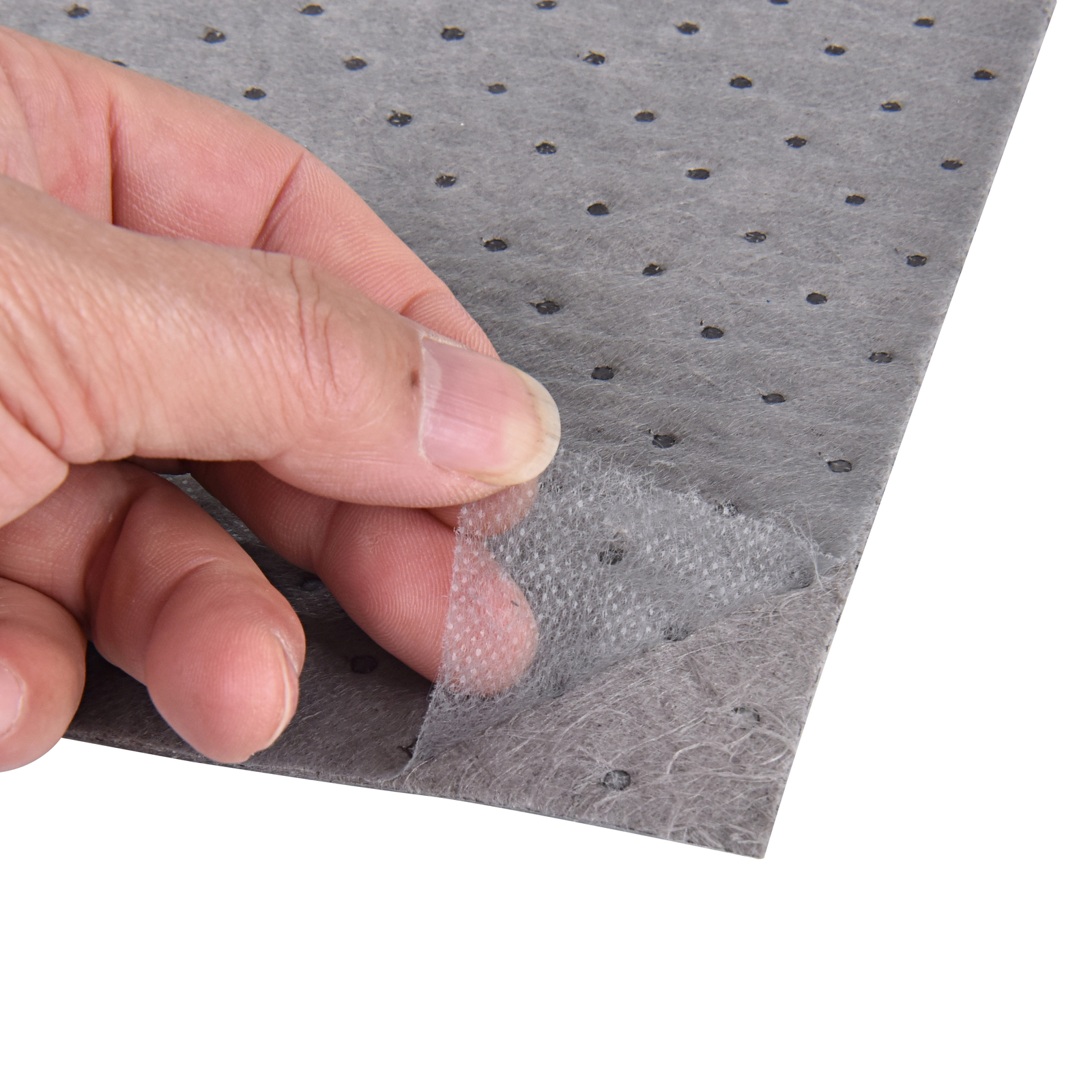 LT010 Gray Oil-Cleanup Premium Heavyweight Absorbent Mat Roll,Absorbs Oils