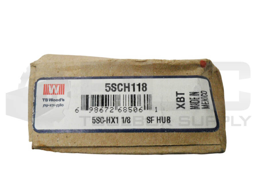 SEALED NEW TB WOODS 5SCH118 SPACER HUB 1-1/8″ BORE 5SC-HX1 1/8 *READ*