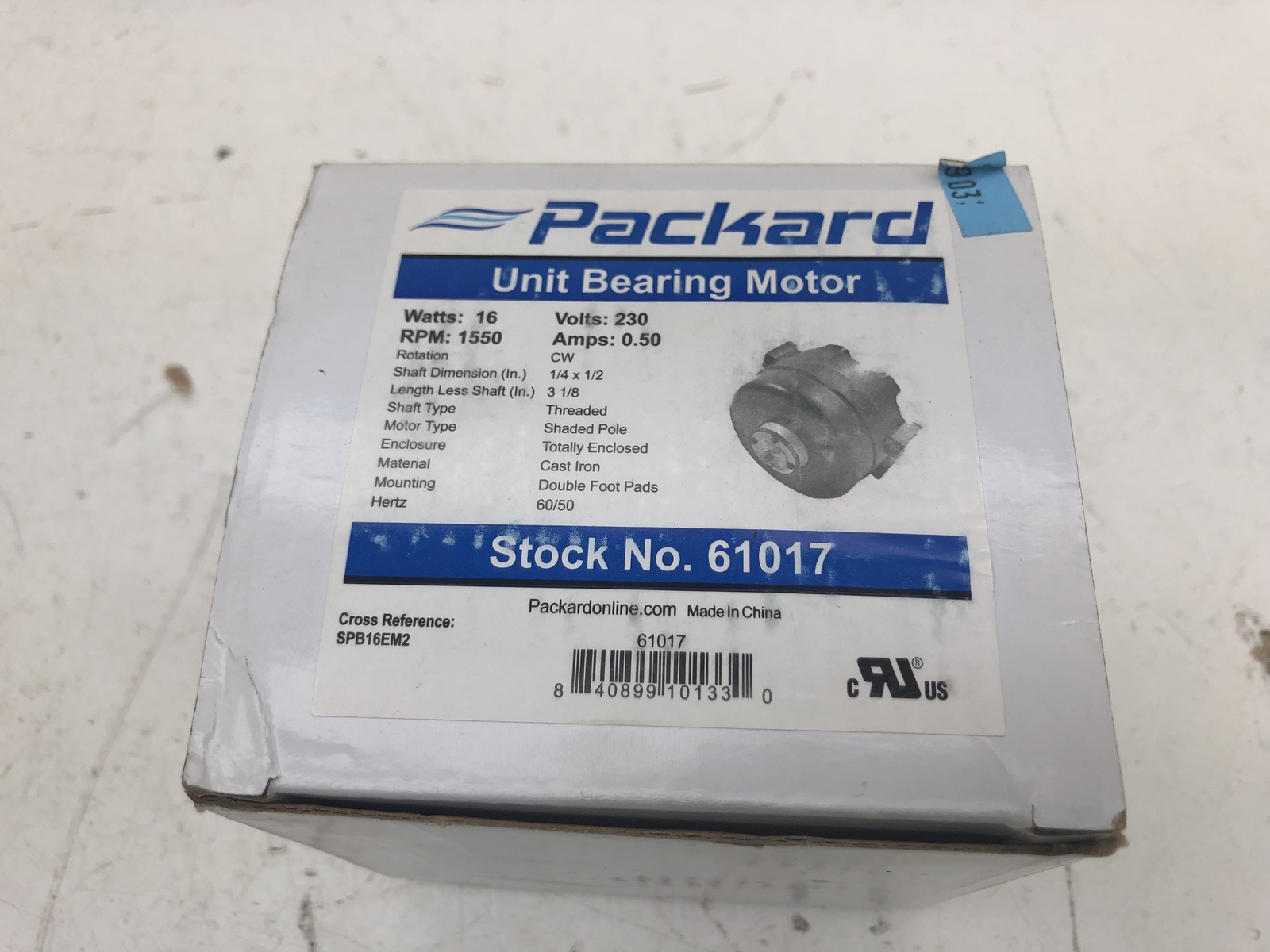 PACKARD 61017 UNIT BEARING MOTOR