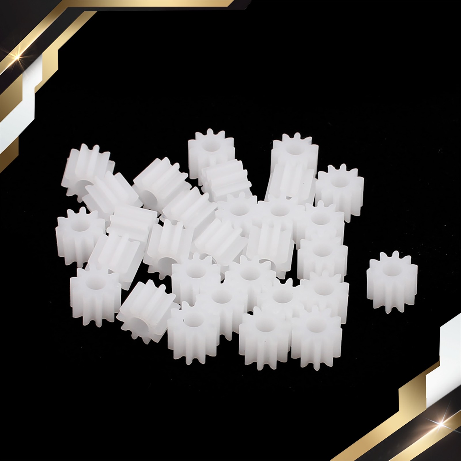 30 PCS 10 Teeth 2.5mm Hole Diameter Plastic Gear Wheel