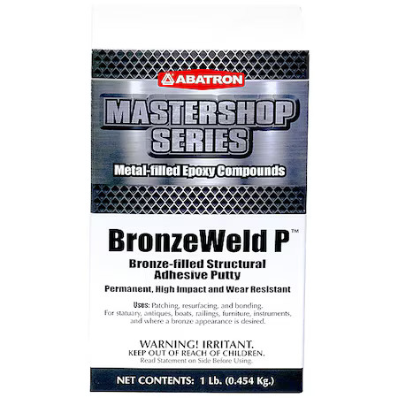 Abatron Bzwp1# Putty, 1 Lb Container Size, Pail, Bronzeweld-P, Bronze