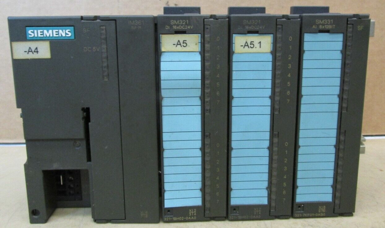 Siemens Simatic S7 1P 6ES7 390-1AE80-0AA0 Rail 6ES7 361-3CA01-0AA0 1443OMF