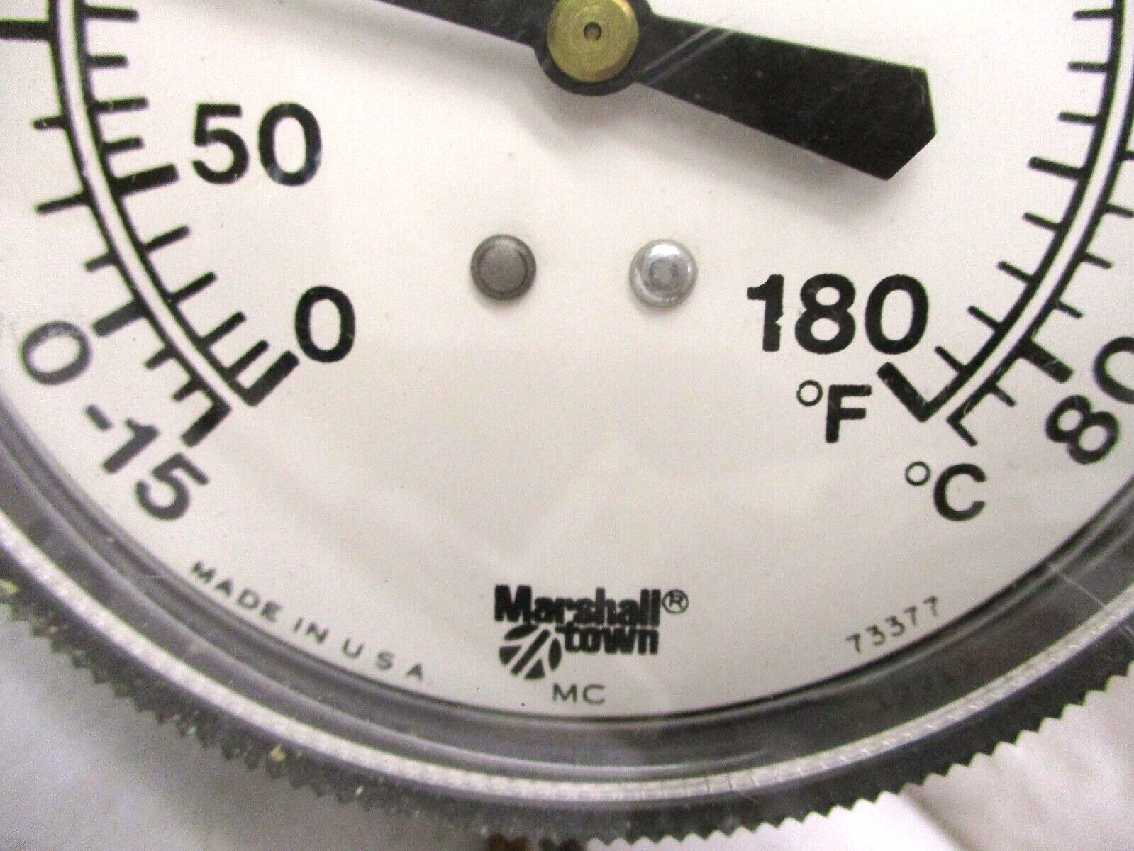 Marshall Town Temperature Gauge 0°-180°F/-15°-80°C A7237WVS