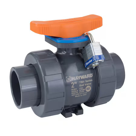 Hayward Flow Control Tbh1025a0tv0000 Ball Valve, True Union, 1/4″, Pvc/Fpm,
