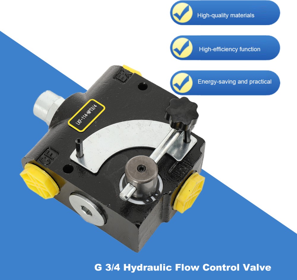 Hydraulic Adjustable Variable Flow Control Valve 3/4-inch NPT Port 0-30 gpm