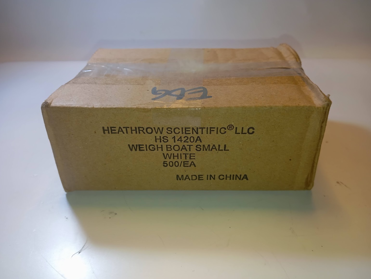 Heathrow Scientific HS1420A Weigh Boats Small White 46mm Lab Pack of 500 NEW