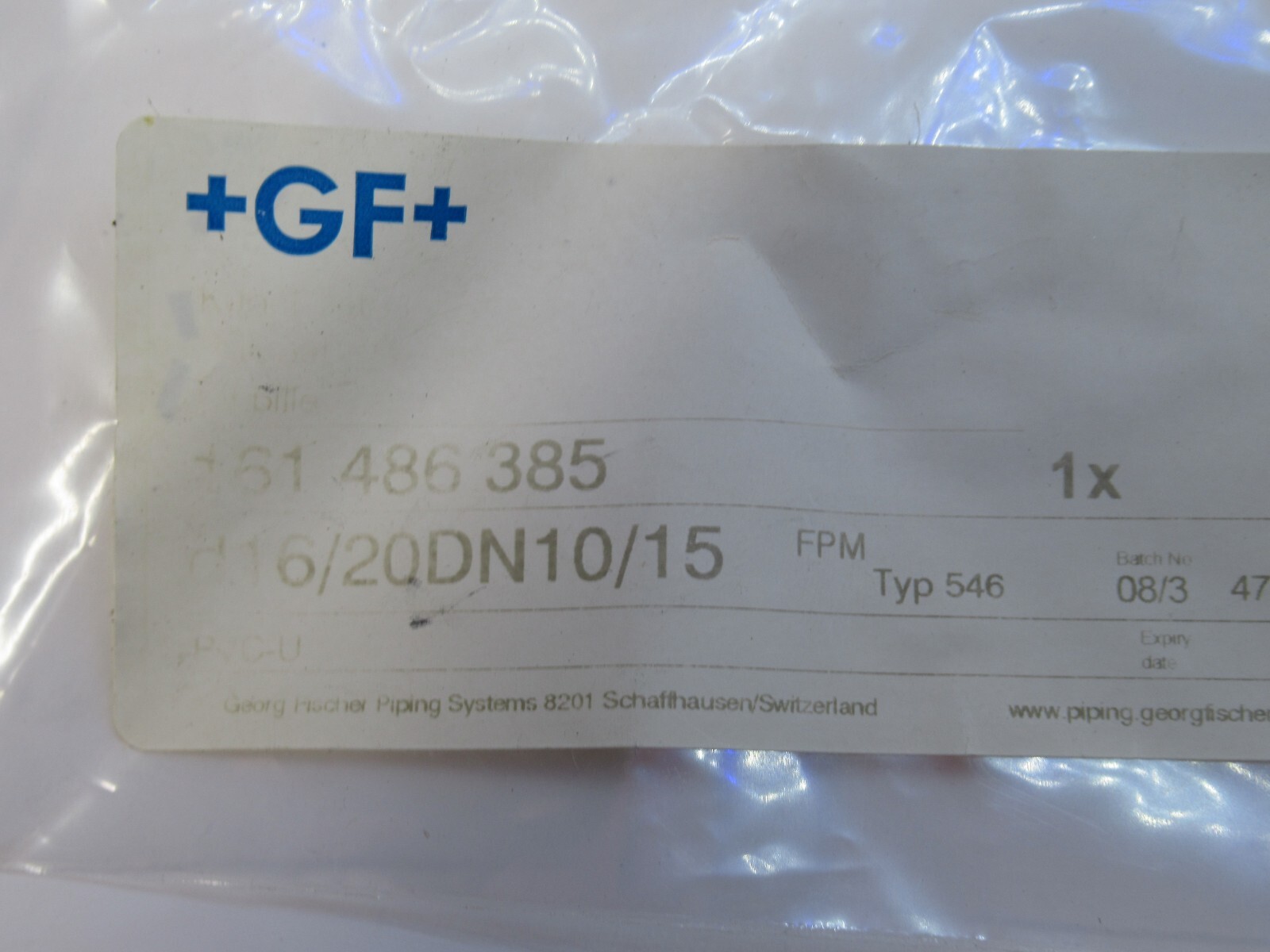 (NEW) GEORG FISCHER +GF+ 161-486-385 161 486 385 Ball Set PVC-U