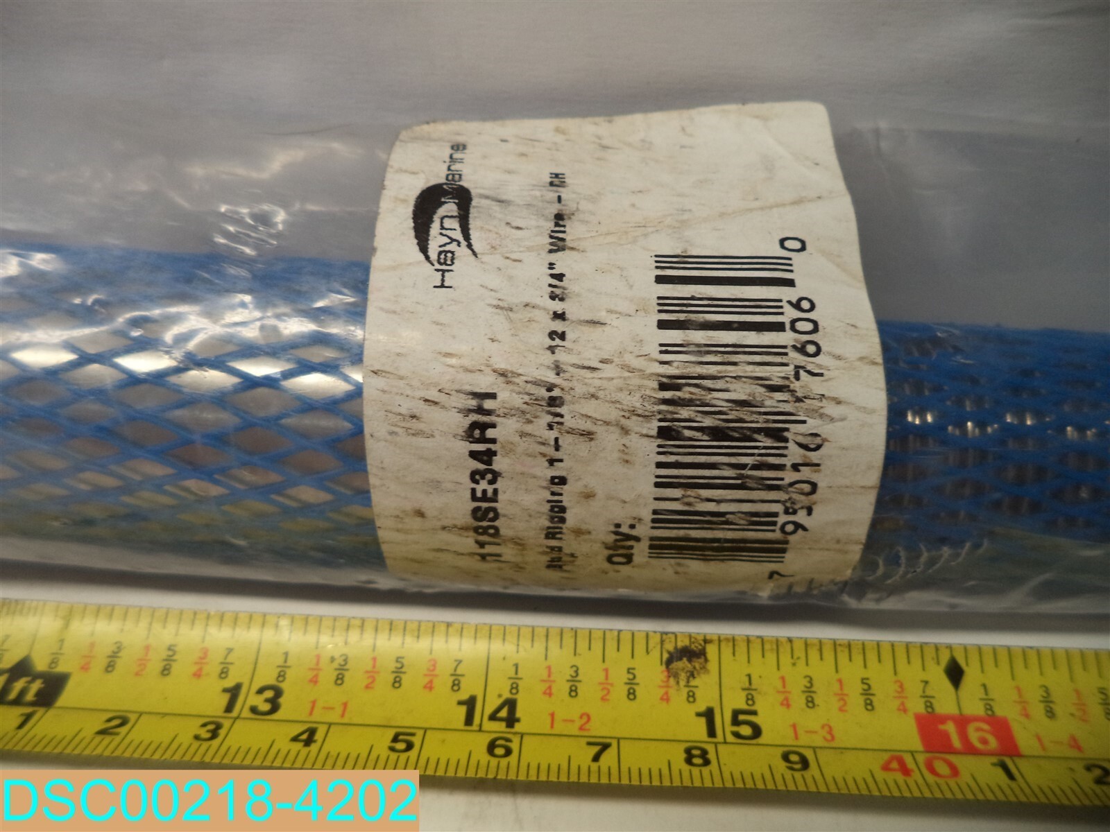 118SE34RH HAYN MARINE RIGGING 1-1/8″ X 12 X 2/4″ 795016176060