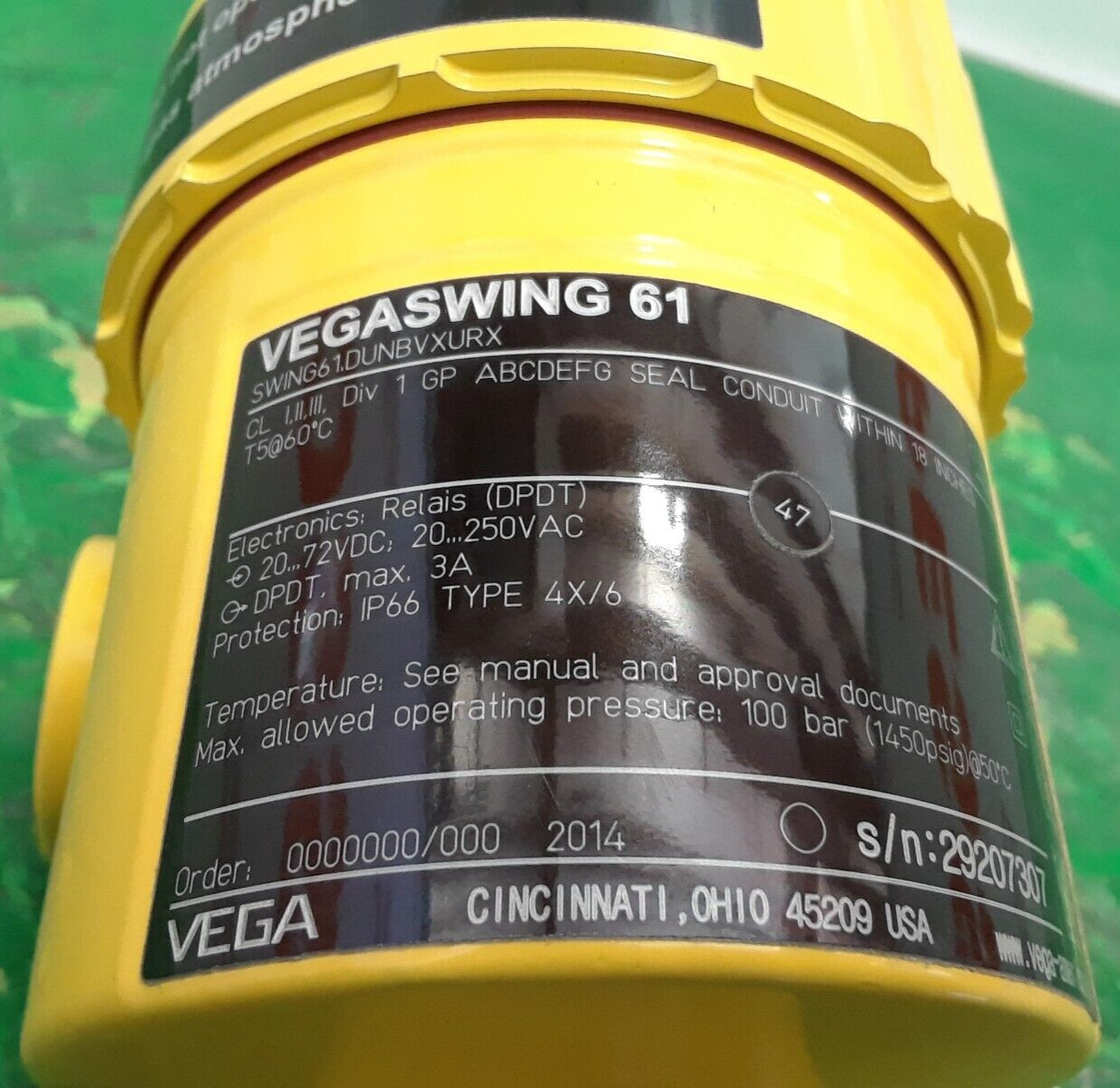⚡VEGASWING 61 VIBRATING LEVEL SWITCH PESSCO IS OFFERING 1 C102122-4🗽