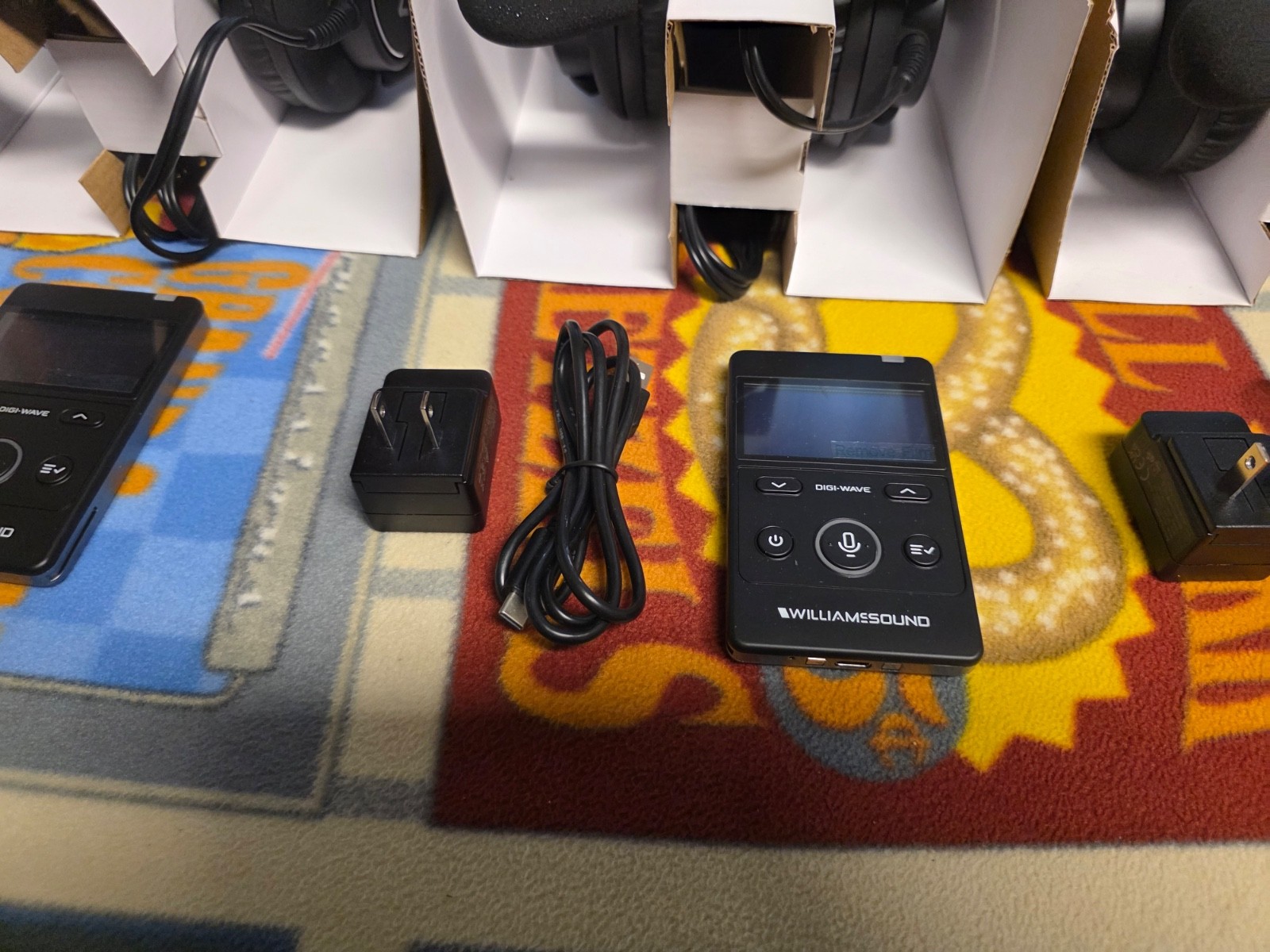 William AV Brand New 3 MIC 158 Headset & 3 DLT 400 Digi-Wave Personal Comm sys