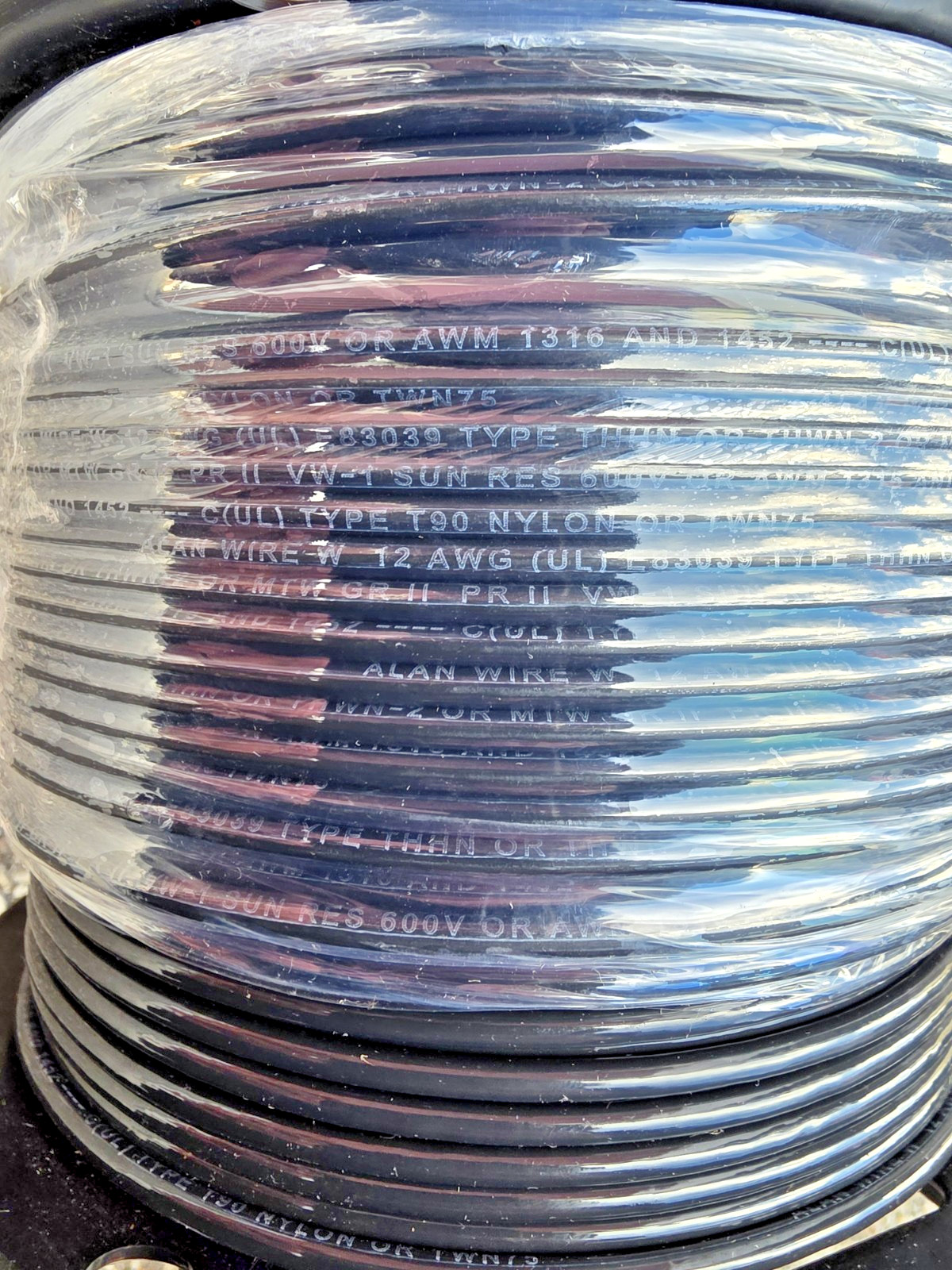ELECTRICAL CABLE E83039 UL, 600V OR AWM 1316 AND 1452, New-Free Shipping