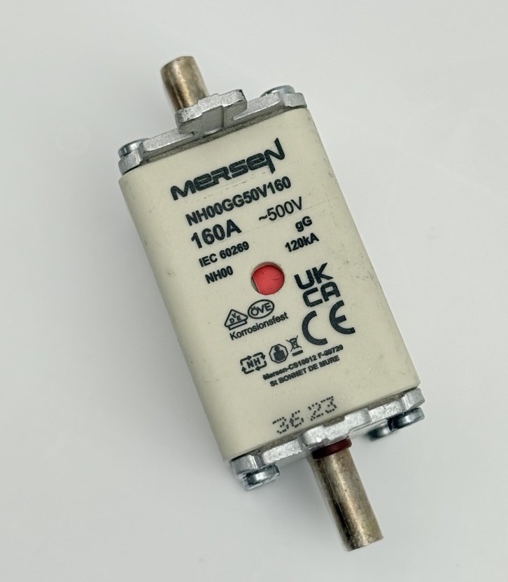 MERSEN NH00GG50V160 FUSE, 500V, 160A