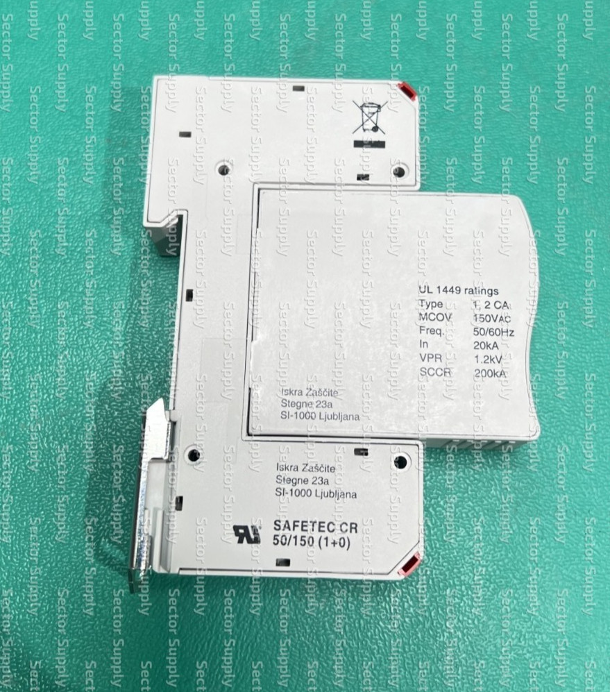 SAFETEC CR Raycap Safetec C(R) 50/150 (1+0) Type 1, 2 CA 150V 20kA 200kA