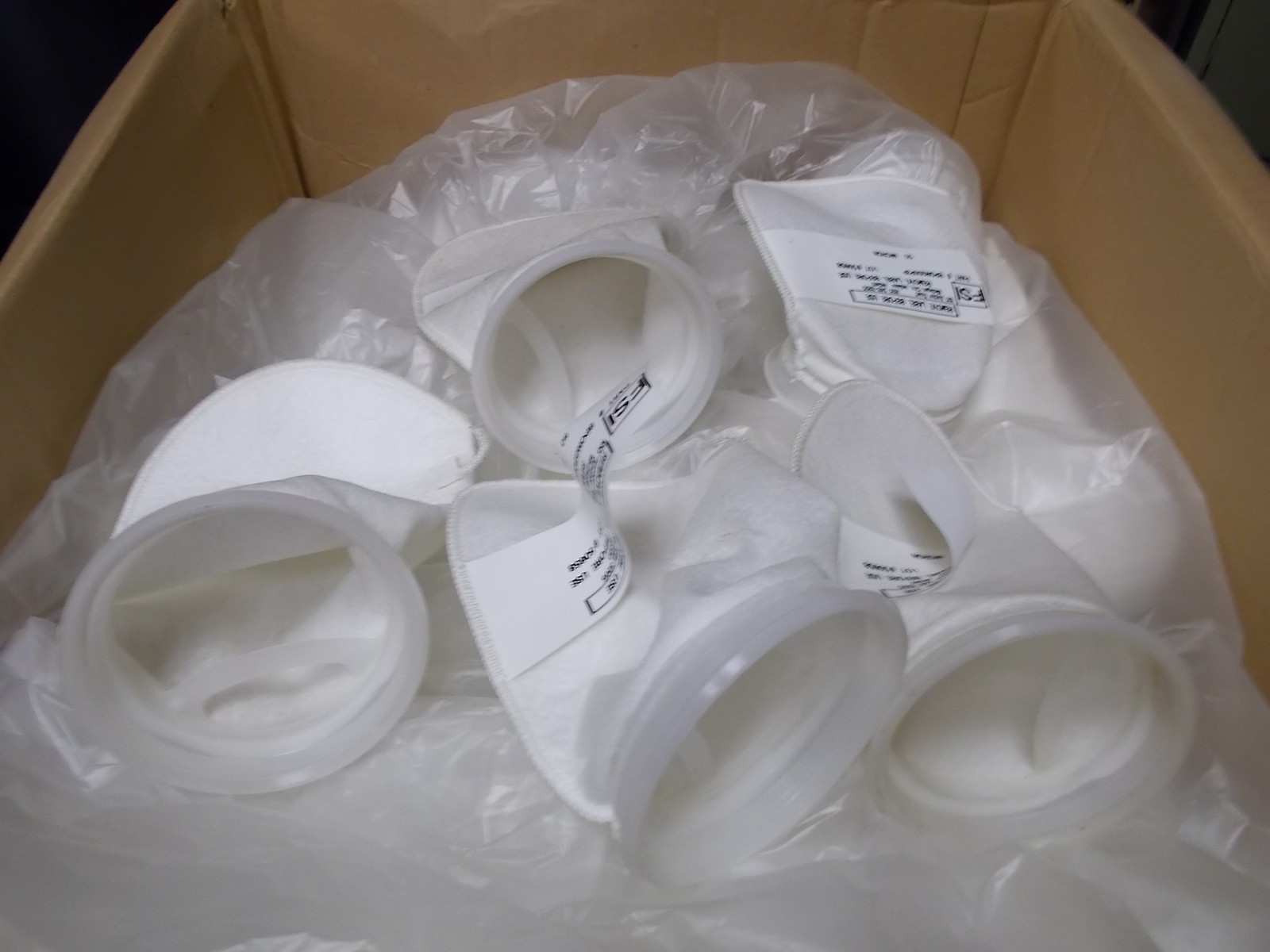 NEW FSI Polypropylene Filter Bags BPONG50P3P 50-Micron, Lot of 5 *FREE SHIP*