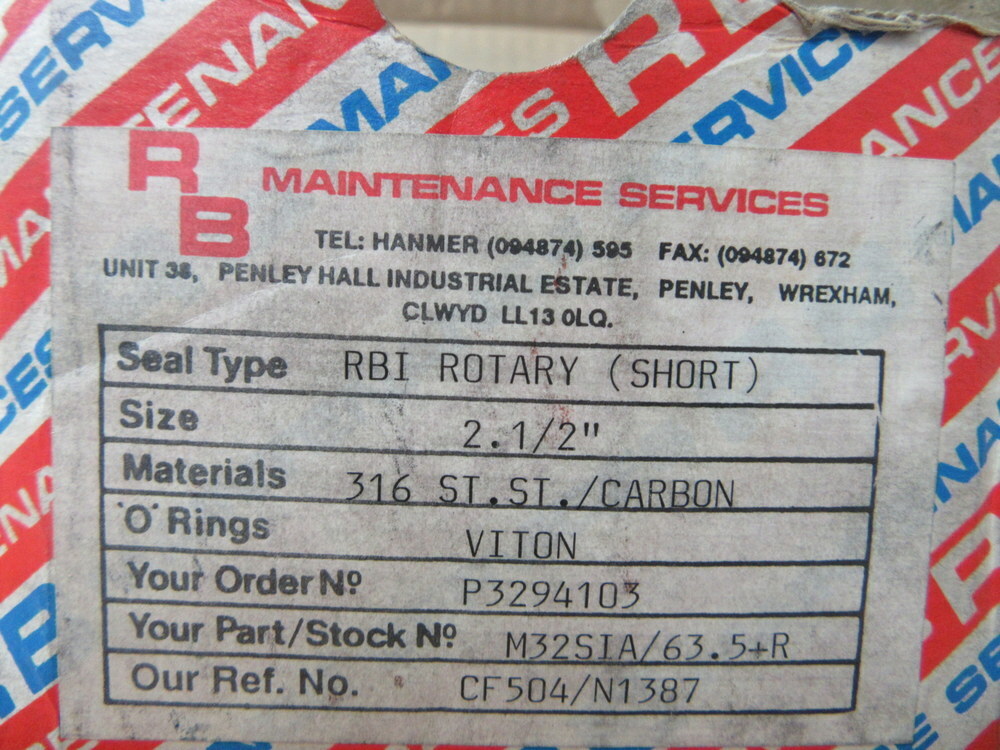 RB Maintenance M32S1A/63.5+R RBI Rotary M32S1A635R