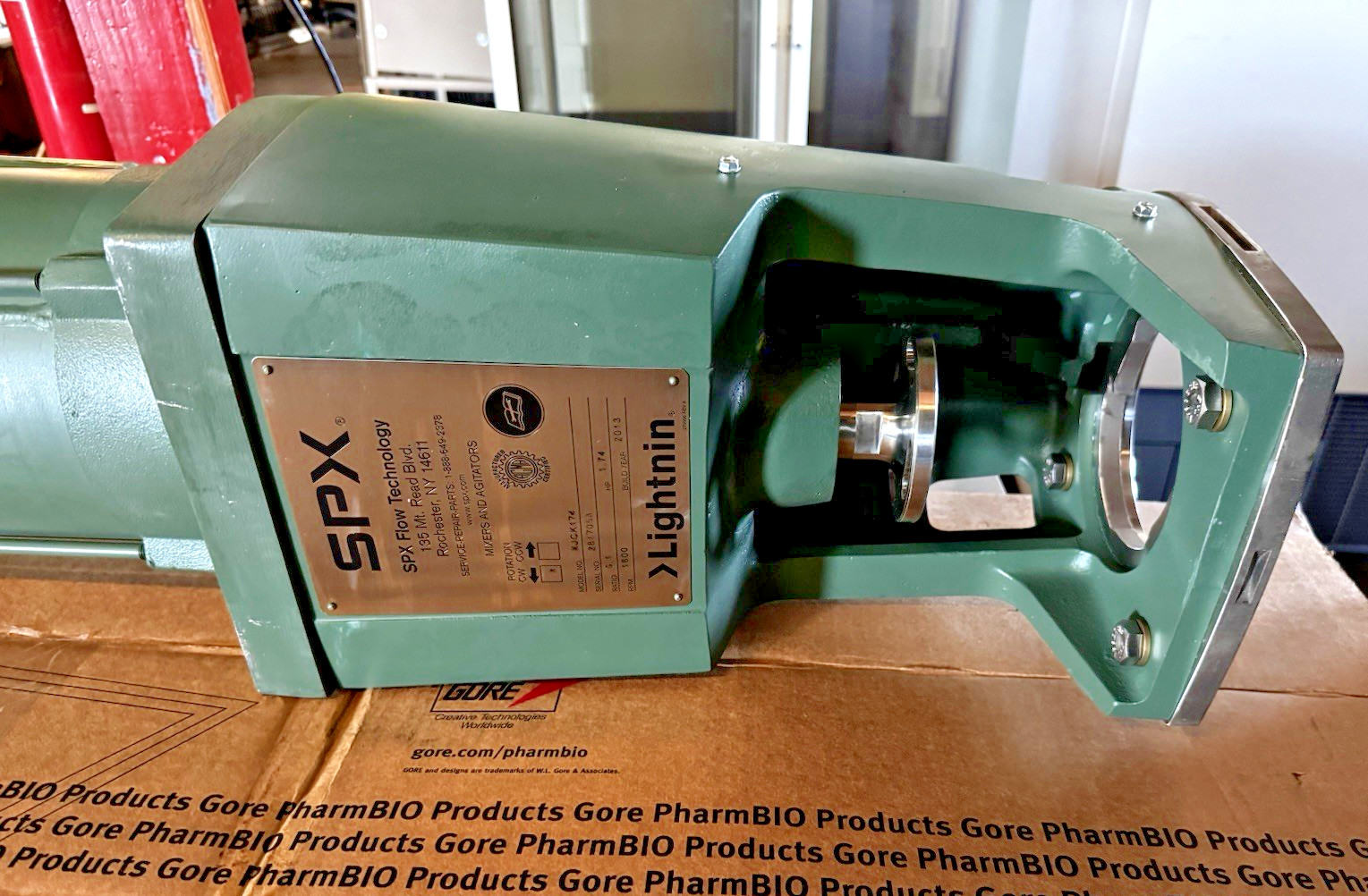 SPX FLOW Lightnin XJCK174 Mixer Agitator 1.74 HP BALDOR Motor XP Hazardous Loc