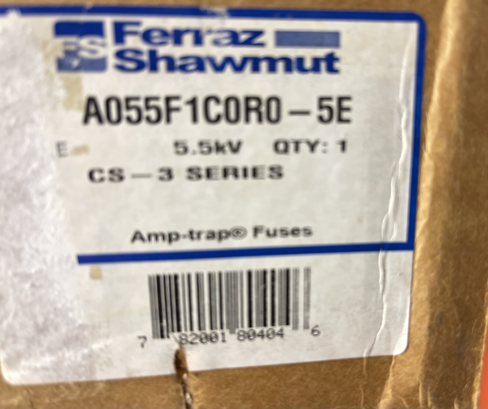 Ferraz CS-3 SeriesA055F1C0R0-5E FUSE New-never Used.