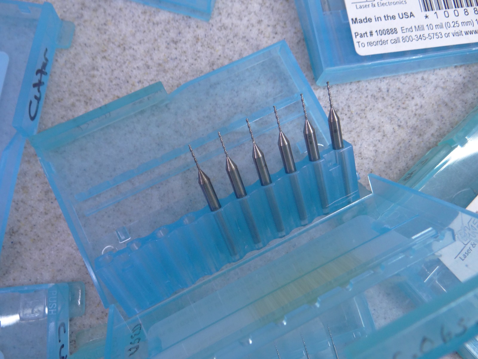 LPKF Laser & Electronics End Mills lot of 20 packs 100979 101016 101010 101007