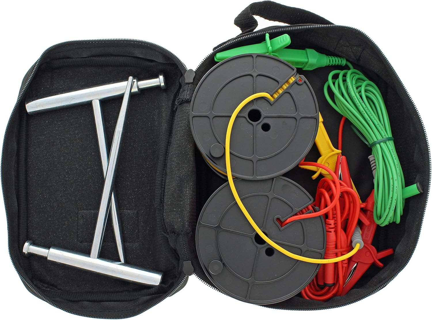 IDEAL Electrical 61-796 Earth Ground Resistance Tester, 3-Pole, Carrying Case In