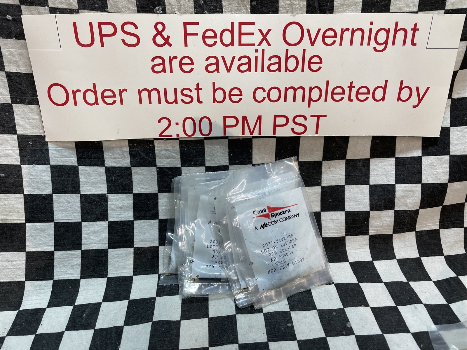 Omni Spectra 2031-5102-02, 601-5SF Straight Cable Plug, LOT OF 9, SHIPSAMEDAY