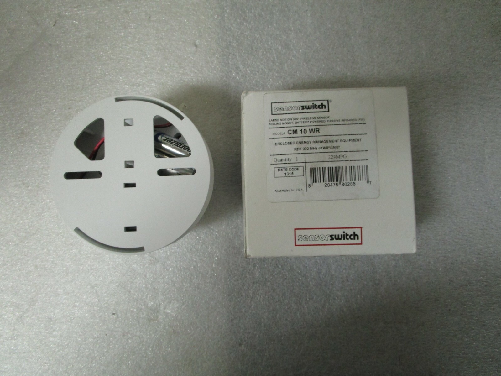 Sensor Switch CM 10 WR Large Motion 360° Wireless Sensor Ceiling Mount 224M9G