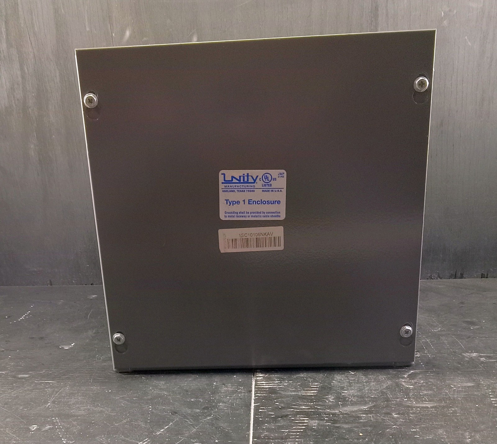 1 NEW UNITY 1SC10106NKAV TYPE 1 ELECTRICAL ENCLOSURE NNB ***MAKE OFFER***