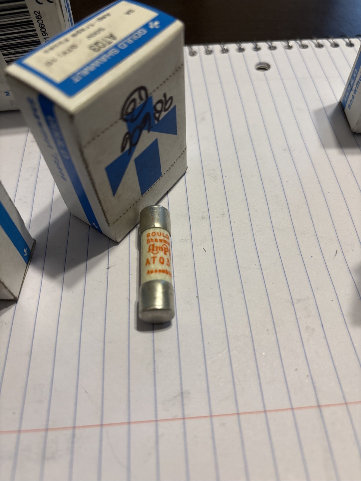 BOX of 10 / GOULD-SHAWMUT ATQ3- 3 Amp Trap Fuses 500V / NEW SURPLUS