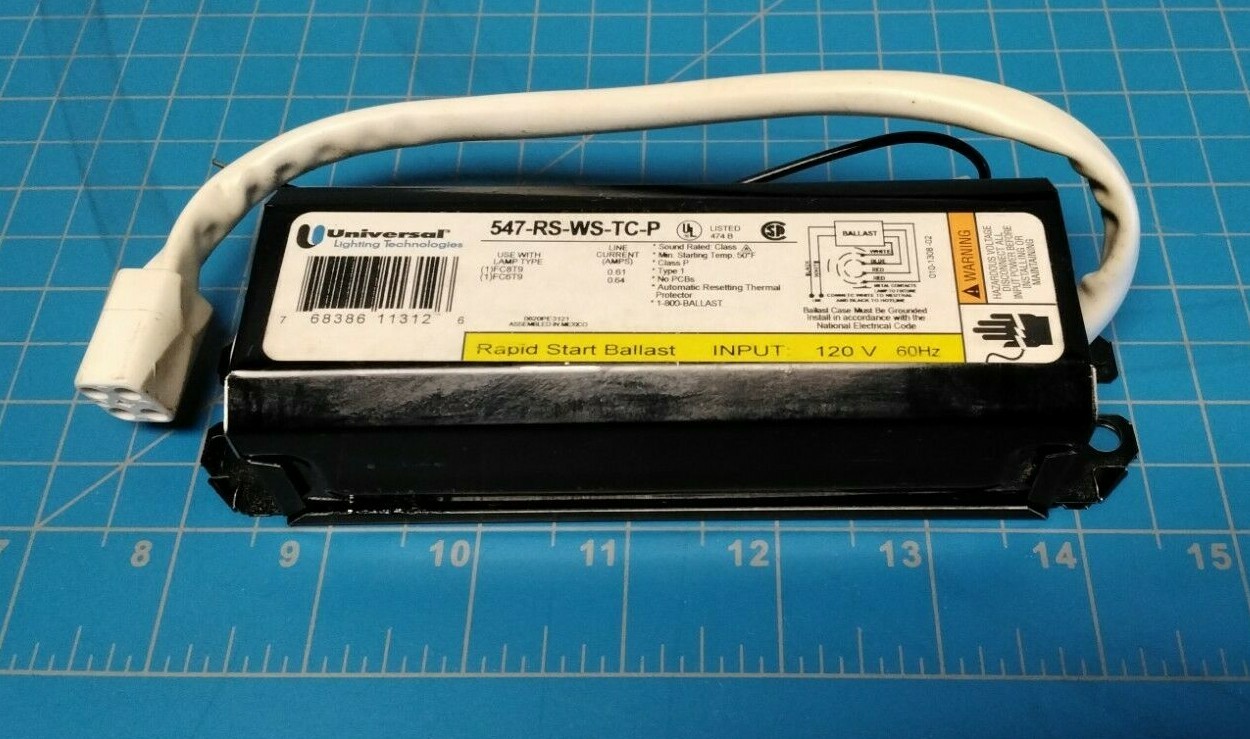 Universal Lighting Technologies 547-RS-WS-TC-P Rapid Start Ballast 120VAC 60Hz