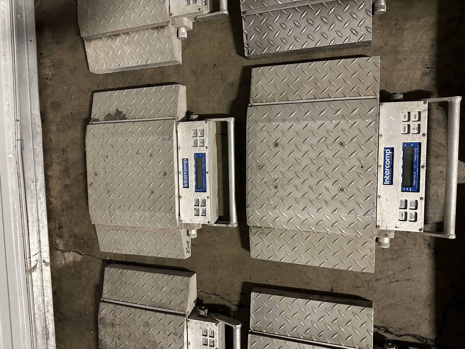 *LOT OF 11* Intercomp Wheel Load Weigher PT300 Scale 20000 X 50 LB 10000 X 20 kg