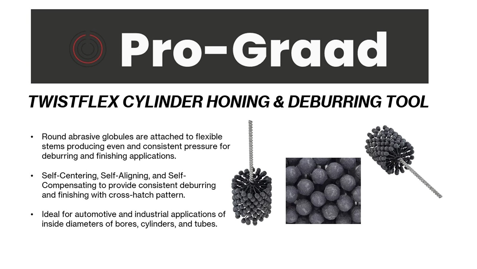 Pro-Graad TwistFlex Cylinder Hone | Flexible Cylinder Honing & Deburring Tool…