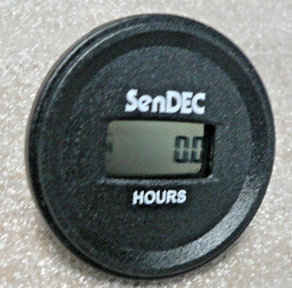 SENDEC 2 1/4″ Universal Hour Meter 5,12,24,36,80 VDC 2 PRONG