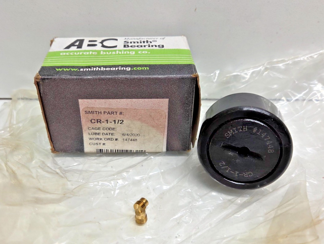 NEW IN BOX ABC SMITH BEARING 1.5″ DIA CAM FOLLOWER CR-1-1/2