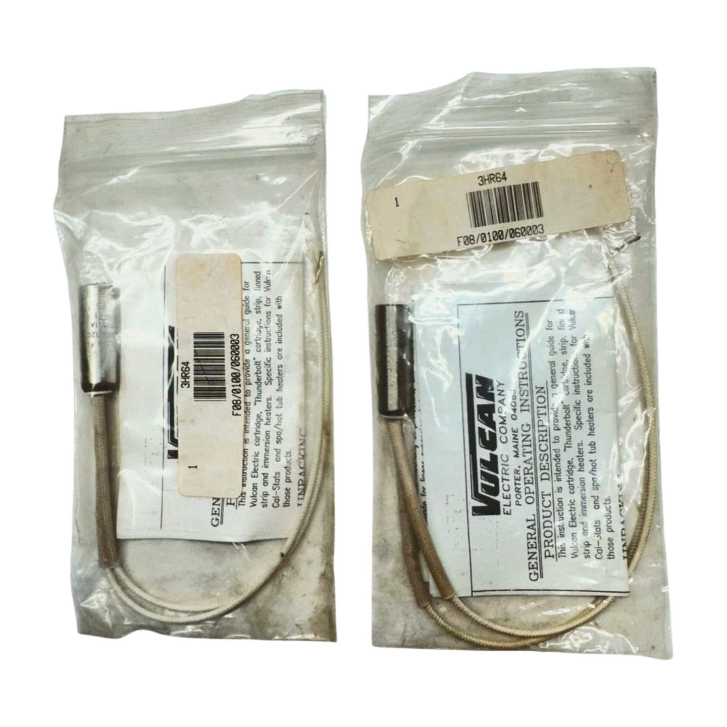 Vulcan TB501A Swaged Cartridge Heater, 150W, 120V, 3HR64, 4TB1, F08/0100/06003
