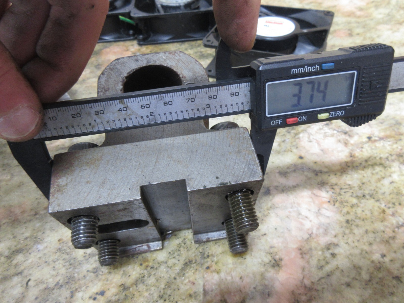 HITACHI SEIKI HT23J CNC LATHE TOOL HOLDER BLOCK 1.22″ 3.74″ 2.91″ 1.25″ INCH