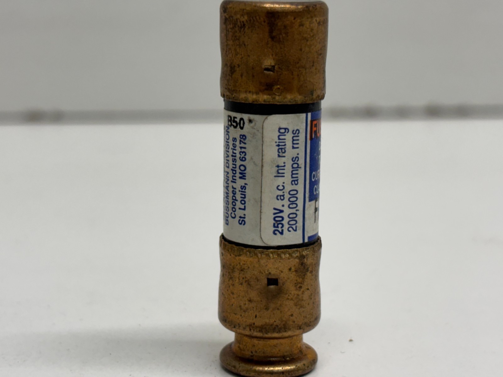 LOT OF 4 NEW OLD STOCK! BUSSMANN FUSETRON 1A 250V TIME DELAY FUSES FRN-R-1